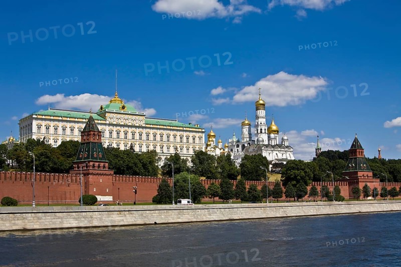 Moscow Kremlin with the Grand Kremlin Palace and cathedrals