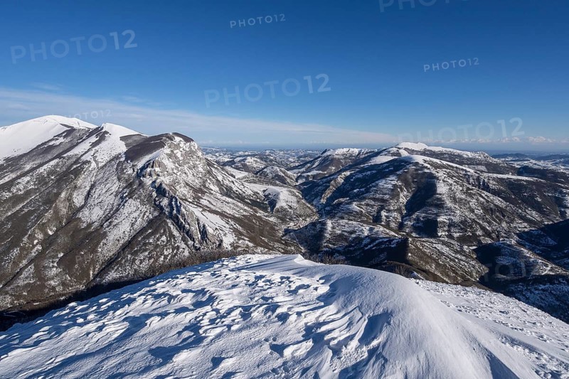 View of the Appenines from Mount Motette