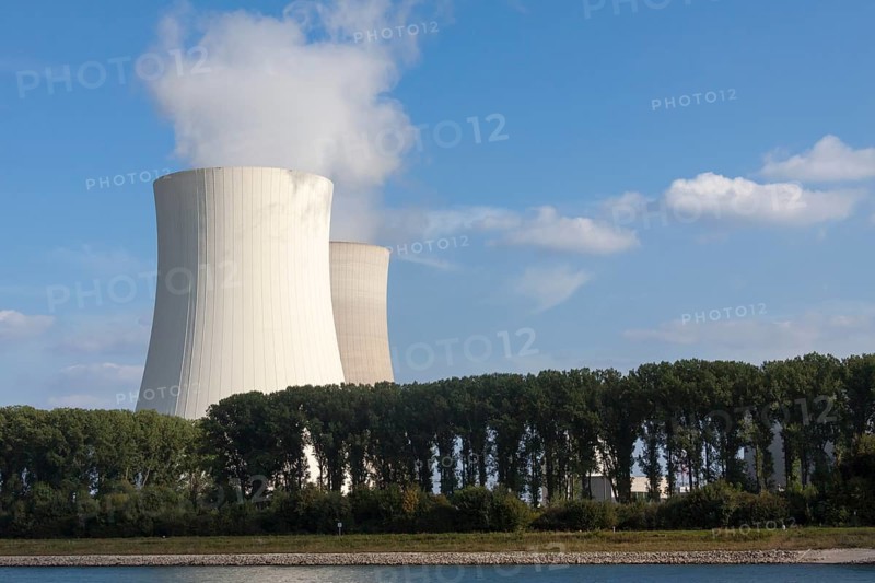 Philippsburg Nuclear Power Plant on the Rhine