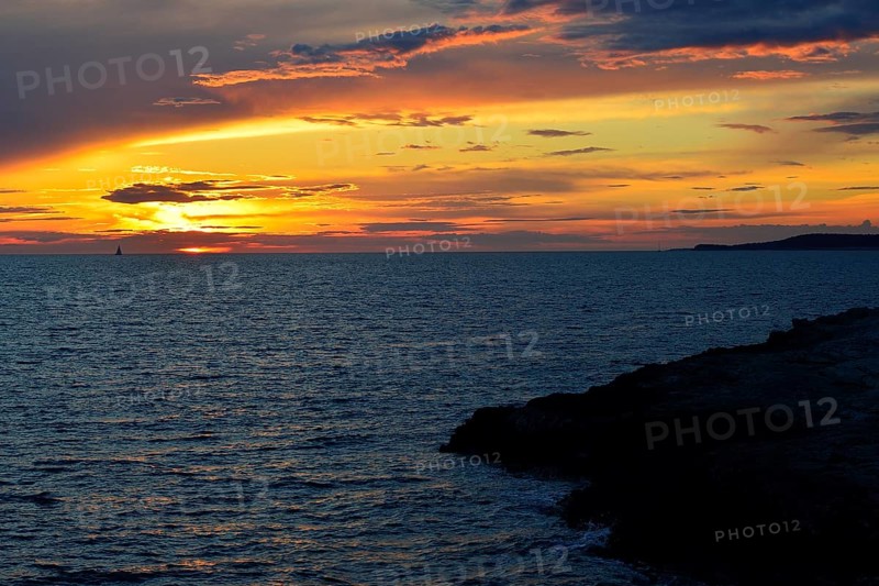 Sunset over the Adriatic Sea