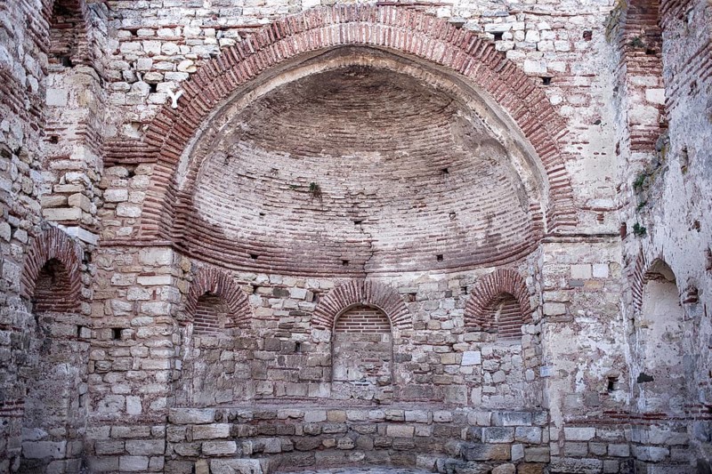 Ruins of the early Christian Church of Christ Pantocrator