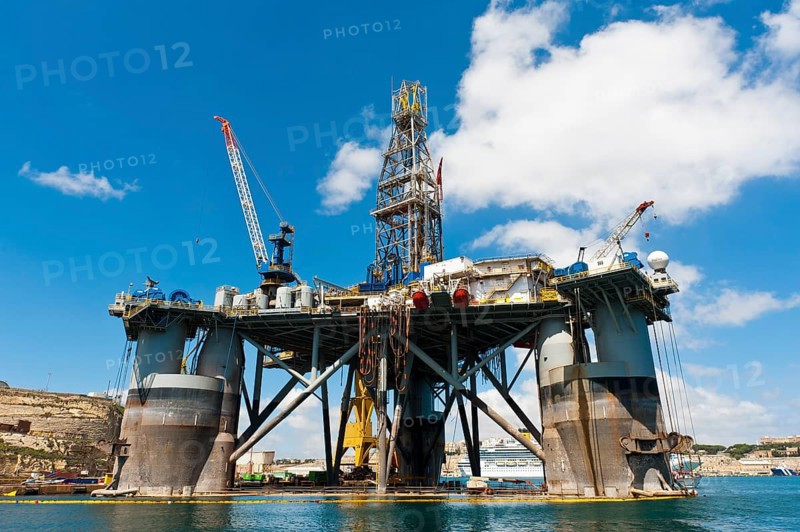 Oil rig in the harbour