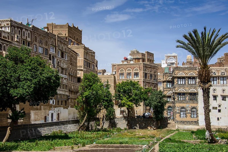 Traditional old houses in the old city of Sana'a