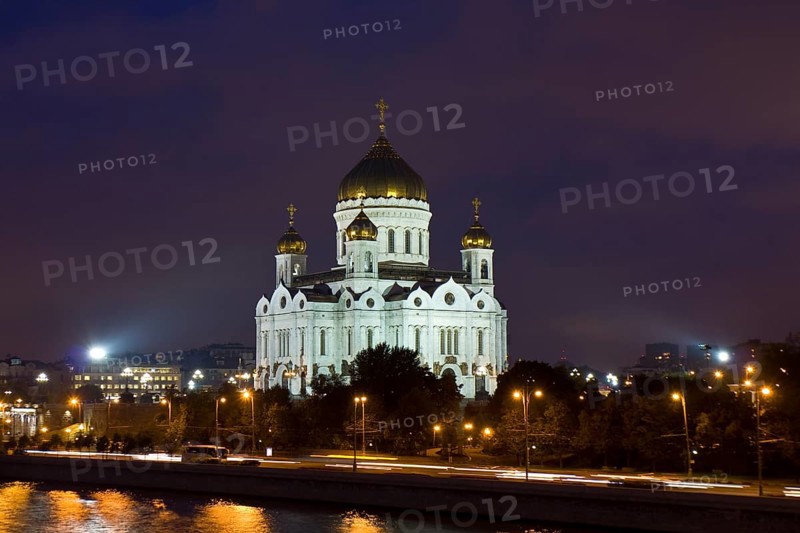 Cathedral of Christ the Saviour at night