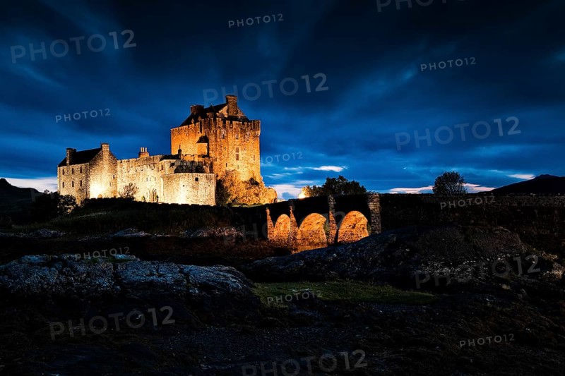 Eilean Donan Castle at the confluence of Loch Duich