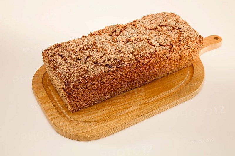 Homemade wholemeal rye bread