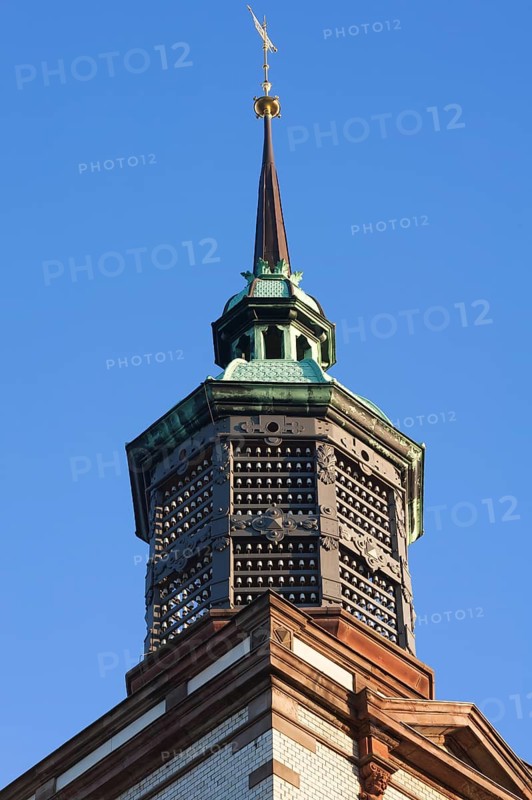 Tower with insulators of former telegraph poles