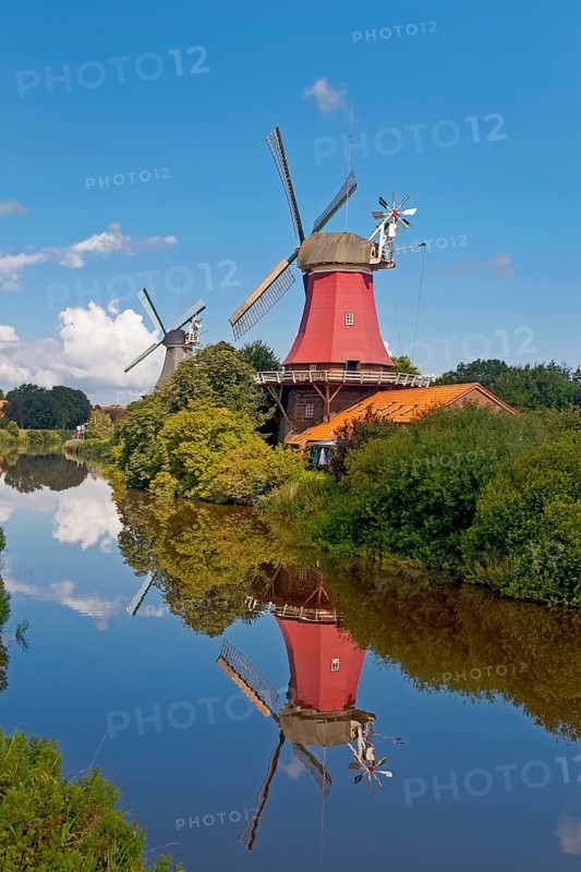 Greetsiel twin windmills