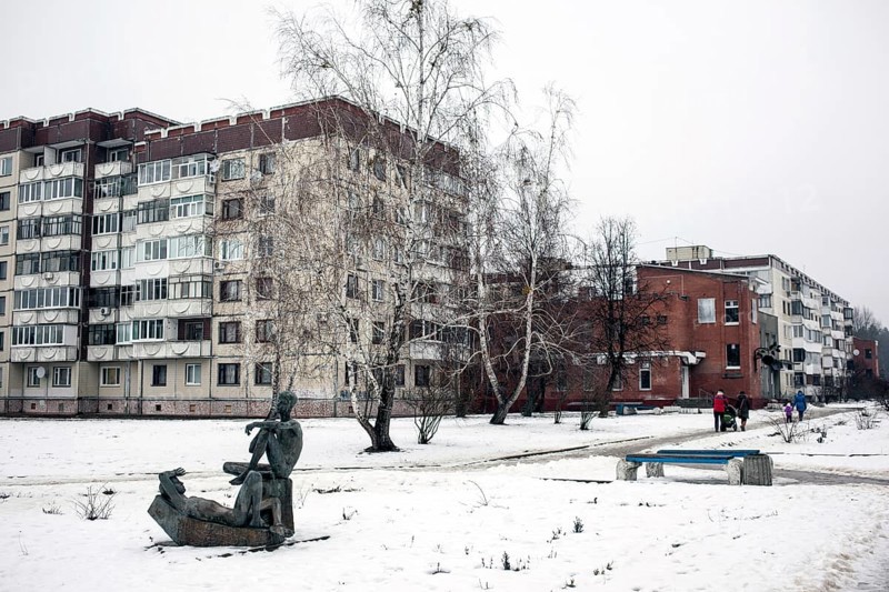 Flats built for the survivors of the Chernobyl disaster