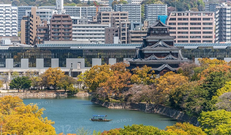 View of Japanese castle Hiroshima