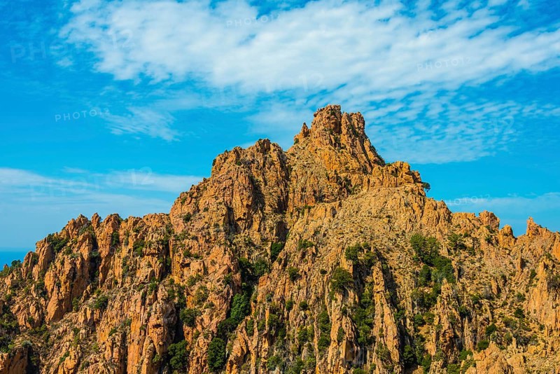 Bizarre rock face
