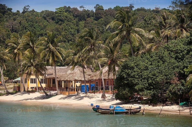 Small resort complex on the beach