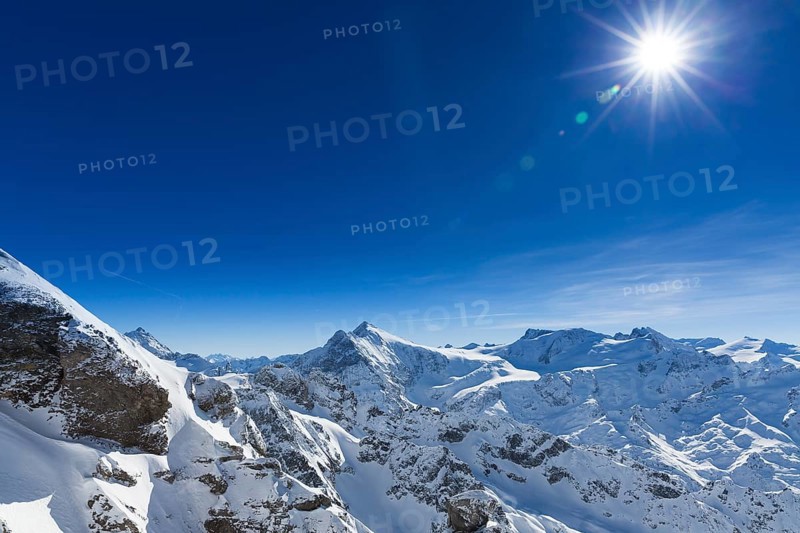 View from the Swiss mountain Titlis