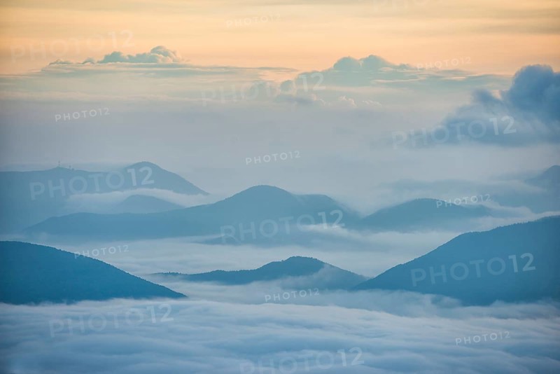 Sunrise above the clouds