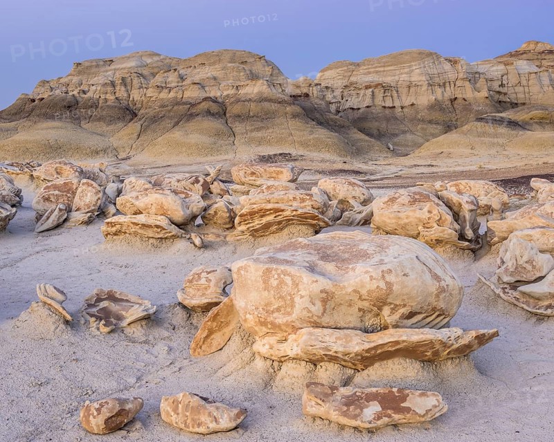 Rock formations in the Bisti Wilderness