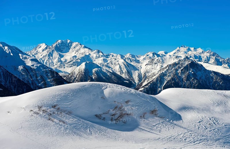 Mountain range of the Valais Alps