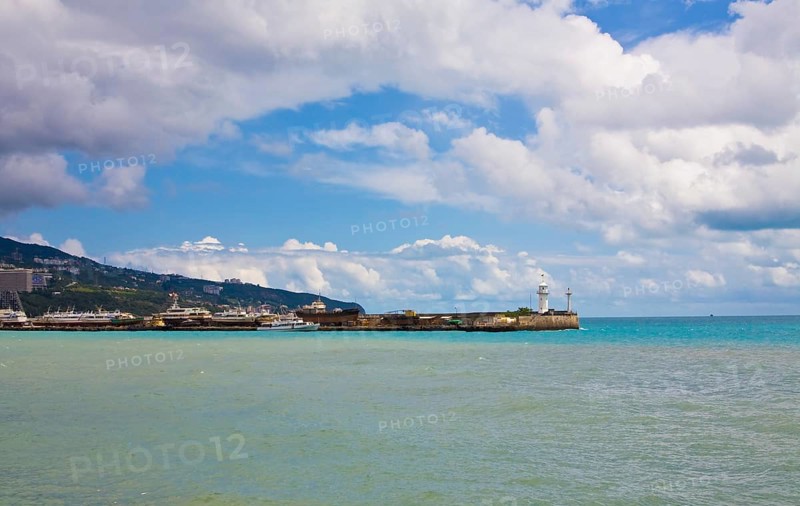 Coast with lighthouse
