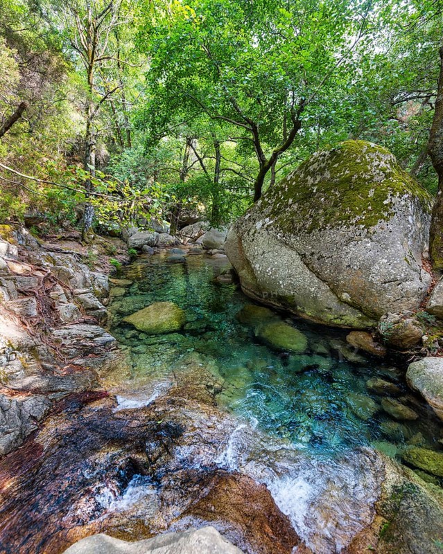 Upper course of the river Solenzara