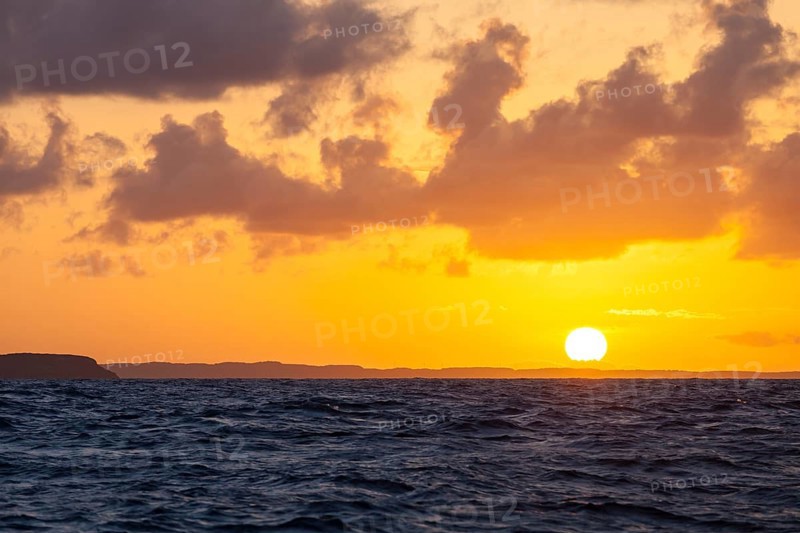 Sunset over Guadeloupe