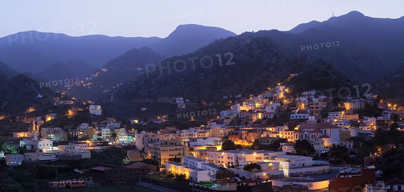 View of the village of Vallehermoso