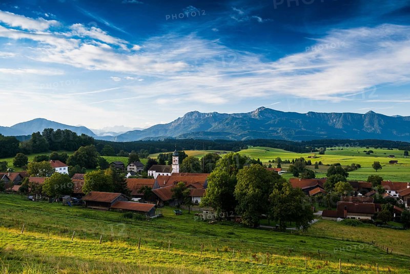 View of the village of Aidling