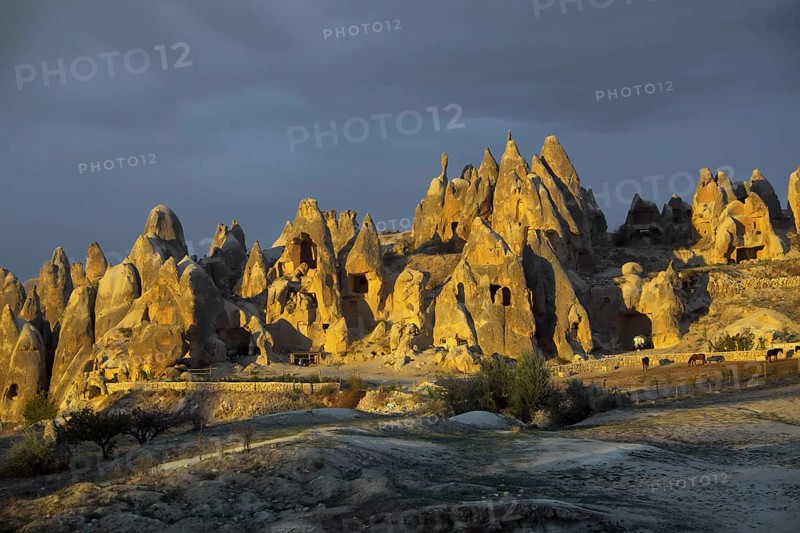Tufa formations in the evening light