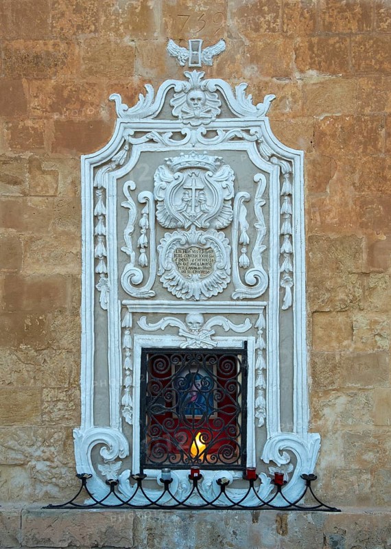 Small shrine with a Sanctuary Lamp