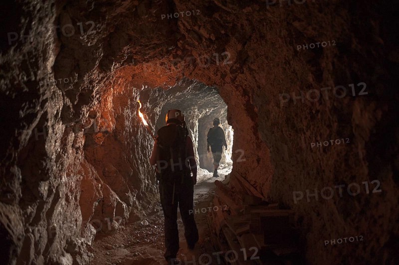 First World War tunnel leading through Mt Kleiner Langazuoi
