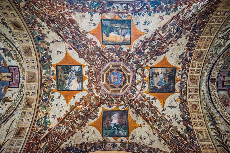 Ornate ceiling fresco