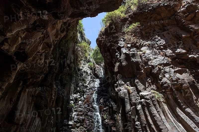 Salto de Agua at the end of the Barranco de Arure
