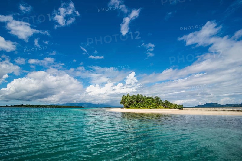 Turquoise water and white sand beach