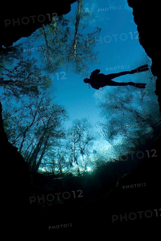 Diver at Devil's Eye