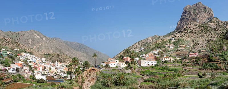 View of the village of Vallehermoso