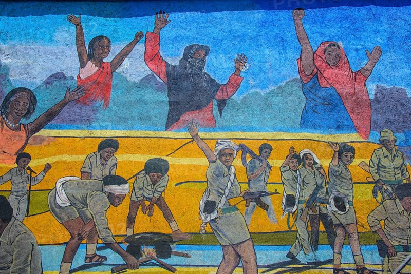 Wall mural for the patriotic war