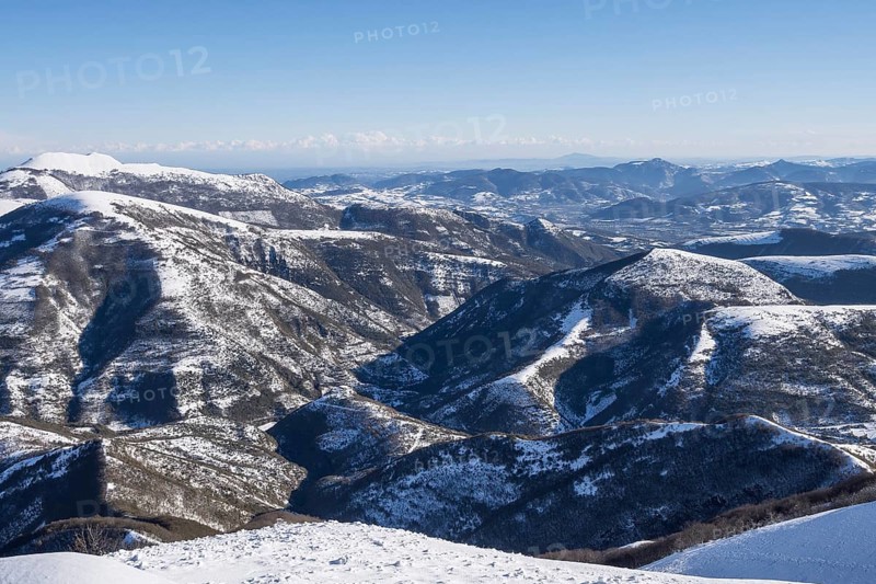 View of the Appenines from Mount Motette