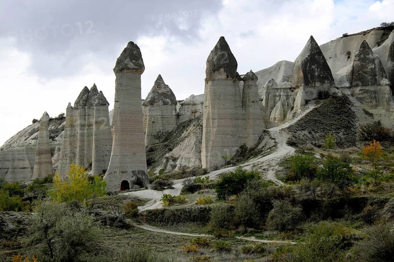 Tufa formations in Love Valley