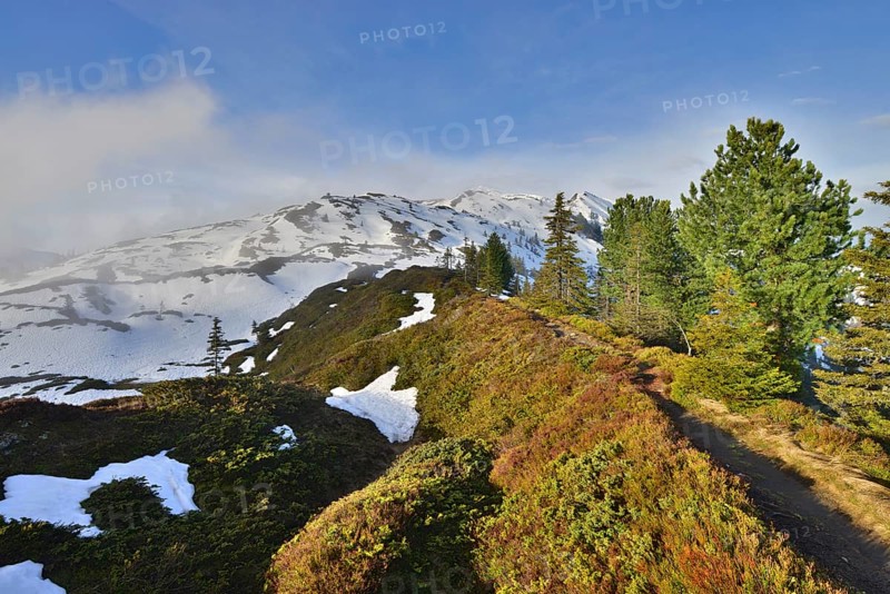 Mountain landscape with snow