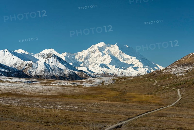 Denali Park Road with Mount McKinley