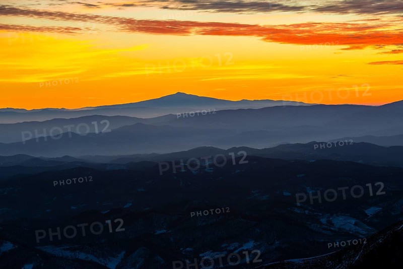 Sunset on Mount Amiata
