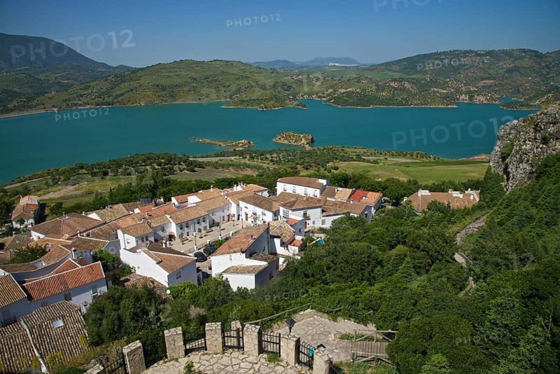 Townscape and Zahara-El Gastor Reservoir