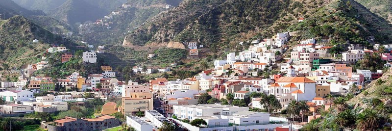 View of the village of Vallehermoso