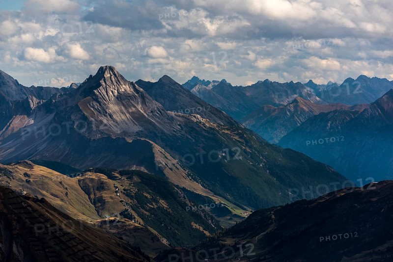 Peak of the Biberkopf with Allgau Alps Schoppernau