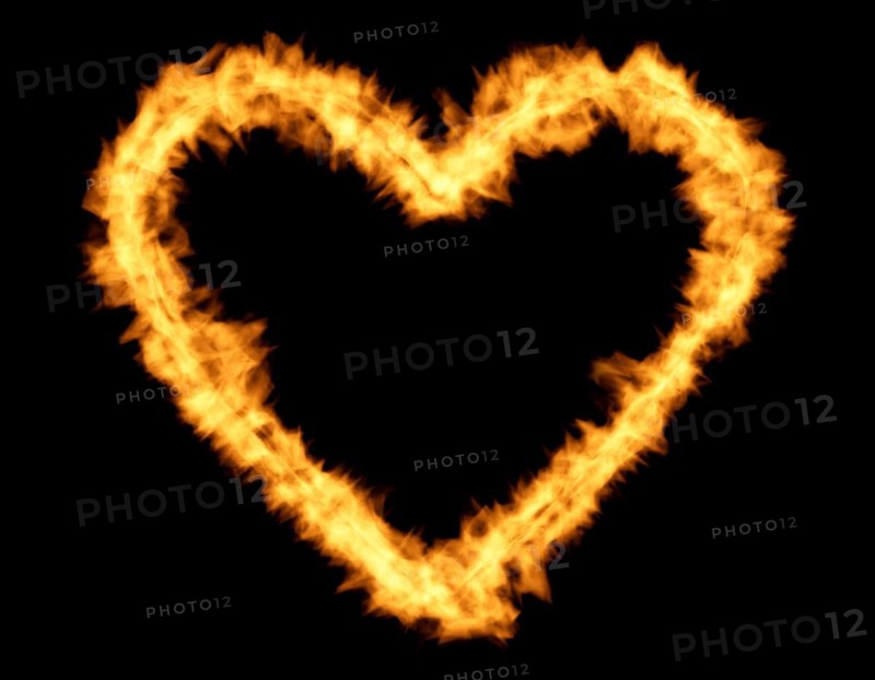 Heart of flames
