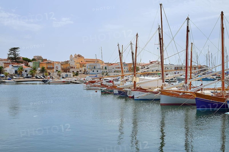 Traditional sailing boats with lateen sail