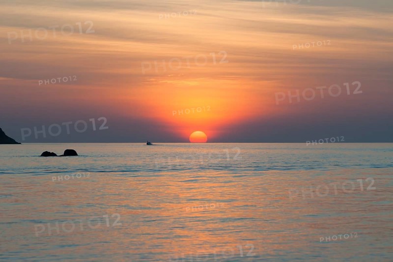 Tropical sunset from Ko Lipe island