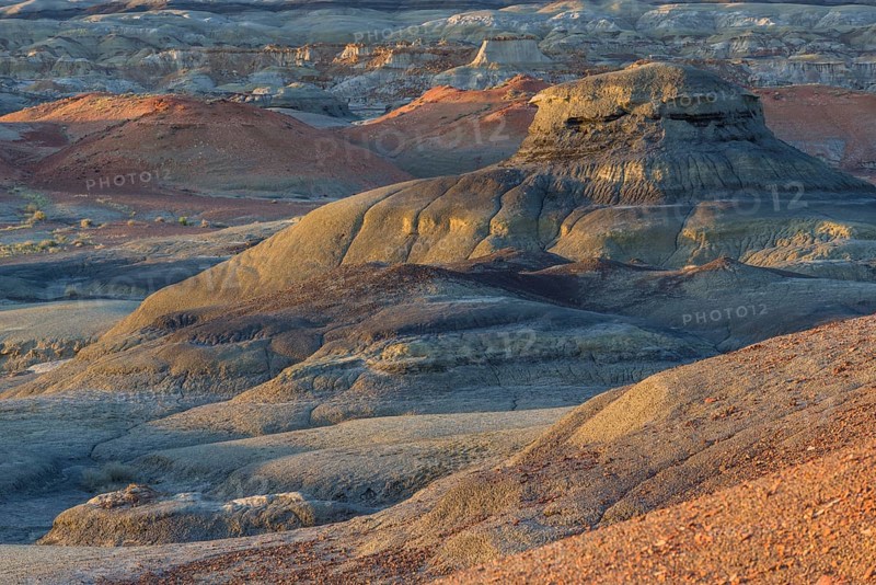 Rock formations in the Bisti Wilderness