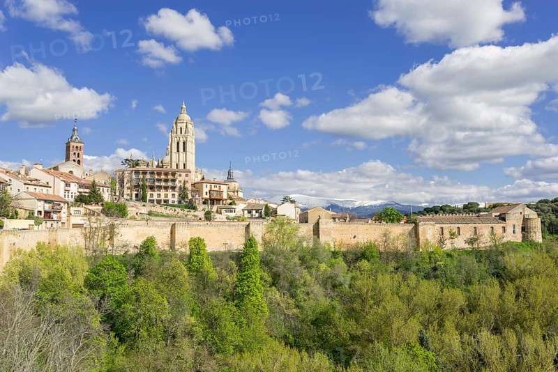 Segovia Cathedral and old town