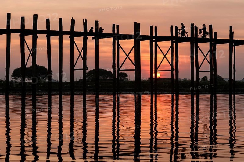 U Bein Bridge in the evening light