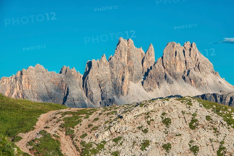 Croda da Lago mountain in the evening light