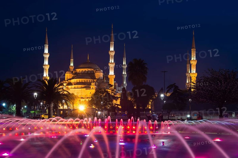 Illuminated Sultan Ahmed Mosque